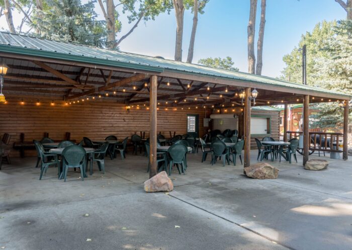 outdoor covered seating