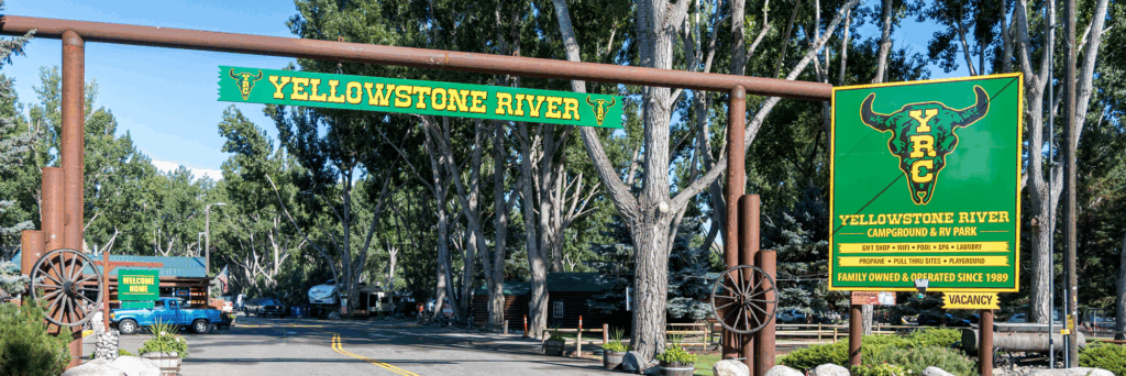 Yellowstone River RV Park and Campground Entrance